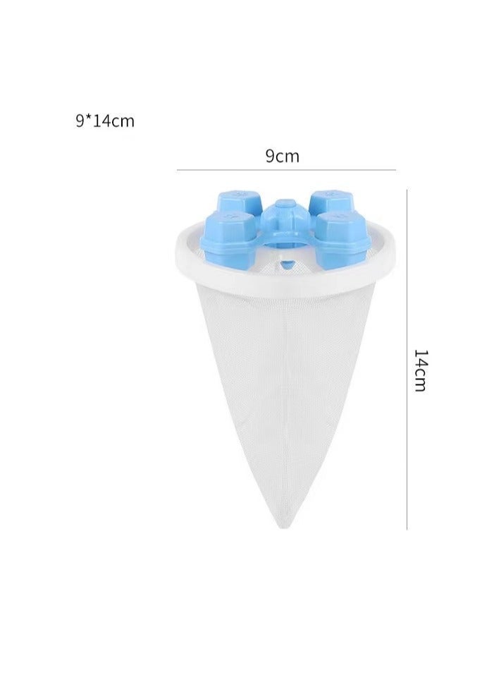 أكياس شبكية عائمة لإلتقاط الشعر والوبر 3-قطع للغسالة – قابلة لإعادة الاستخدام لإزالة شعر الحيوانات والألياف (أزرق، زهري، بنفسجي) - Image 5